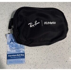 Aeroloft Ray Ban Meta Anywhere Belt Shoulder Waist Bag Travel Unisex Black NWT